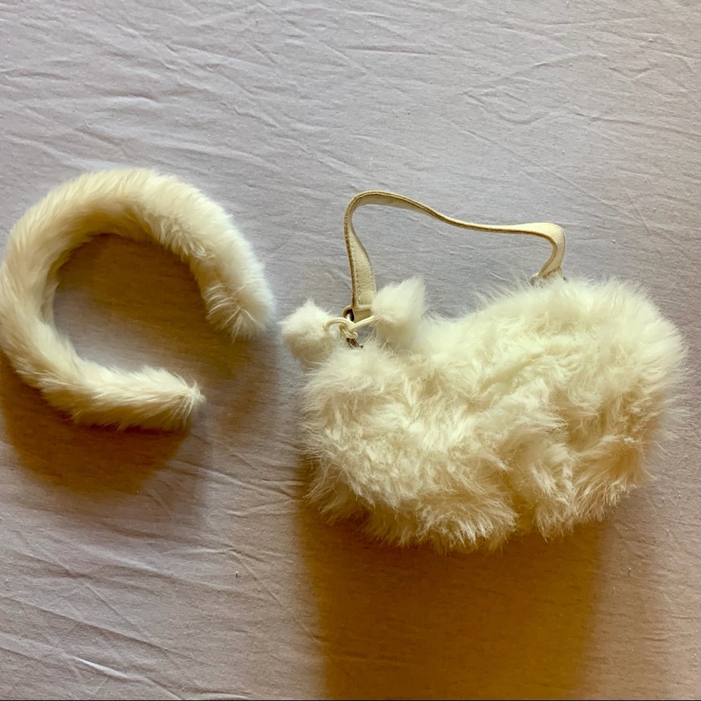 Adorable Faux Fur Purse & Headband